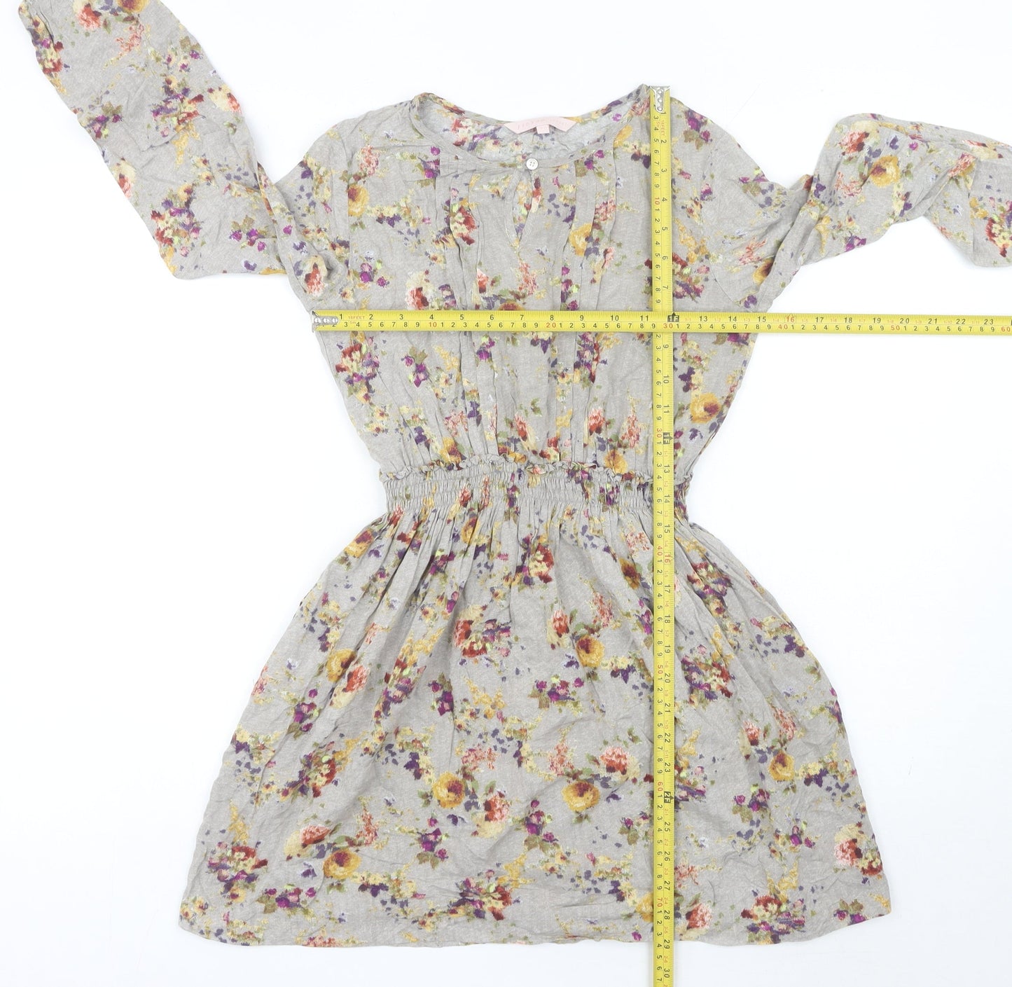 Jigsaw Junior Teens Multicoloured Floral A-Line Dress Size 10-12