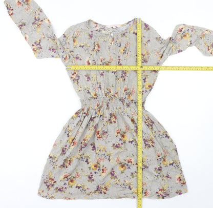 Jigsaw Junior Teens Multicoloured Floral A-Line Dress Size 10-12