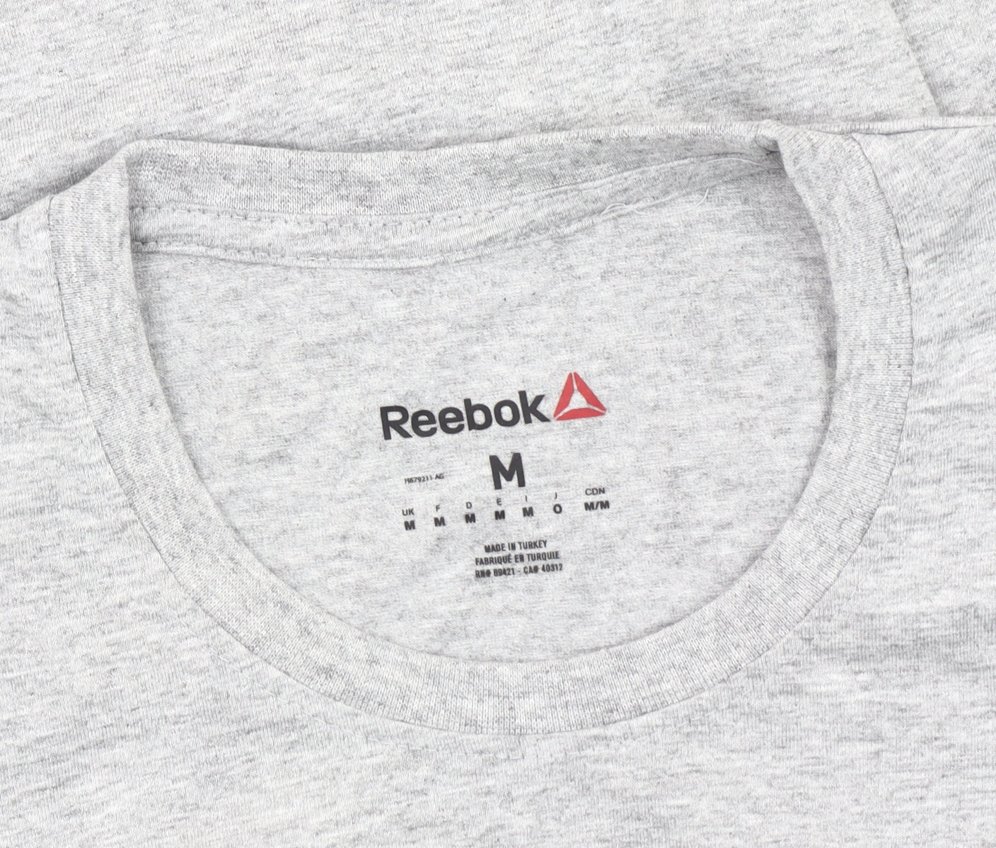 Reebok Men’s Grey Ireland UFC Graphic T-Shirt Size M Short Sleeve