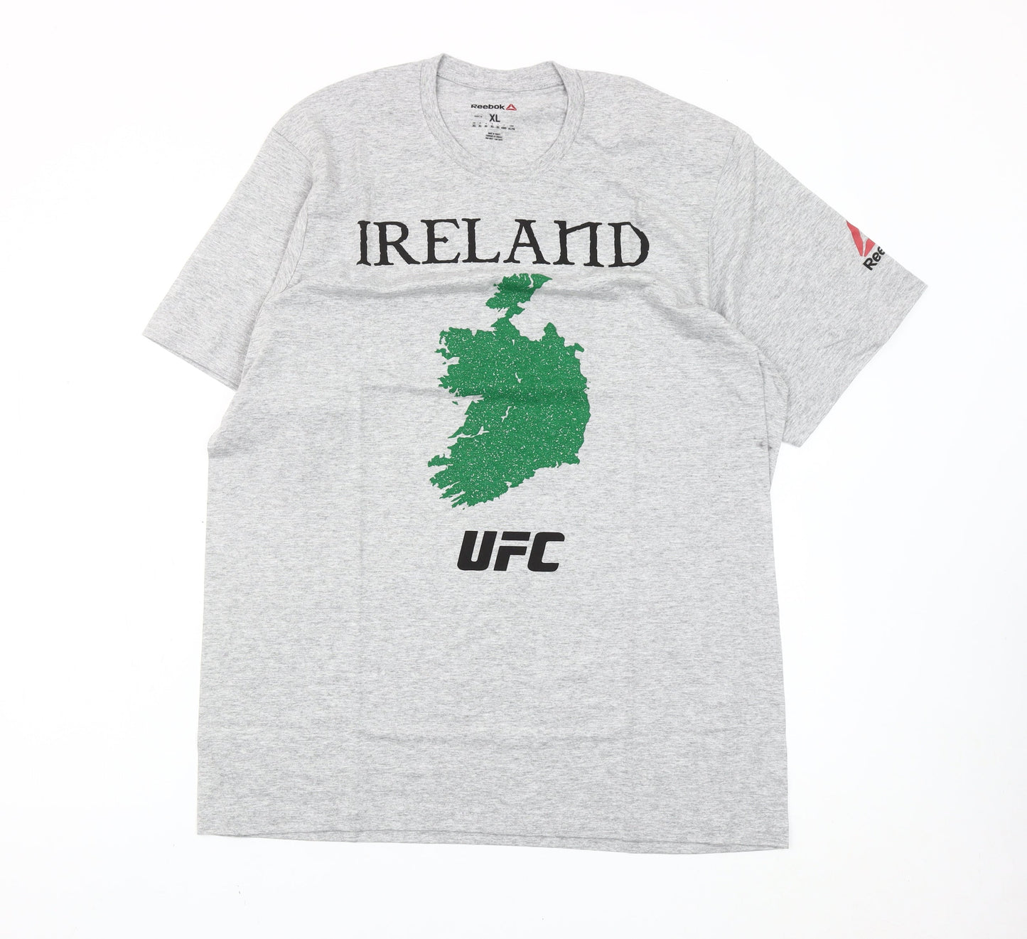 Reebok Men’s Grey XL UFC Ireland Graphic Sports T-Shirt