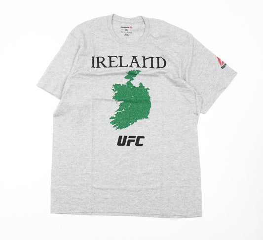 Reebok Men’s Grey XL UFC Ireland Graphic Sports T-Shirt