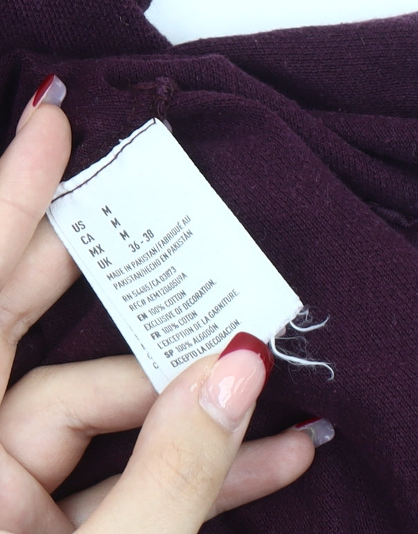 American Eagle Men’s Purple Polo Shirt M Classic Fit Embroidered NYC