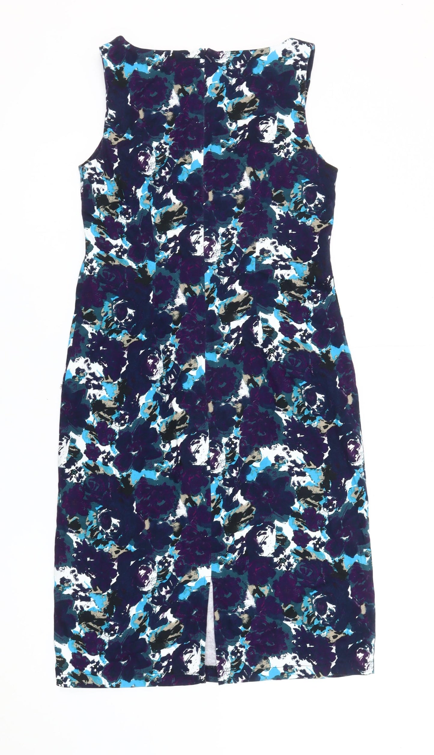 Tu Women’s Multicoloured Floral Sheath Dress Size 10 Sleeveless