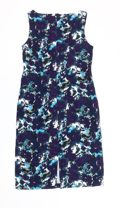 Tu Women’s Multicoloured Floral Sheath Dress Size 10 Sleeveless