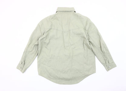Womens UK Size XS Zara Green Basic Jacket