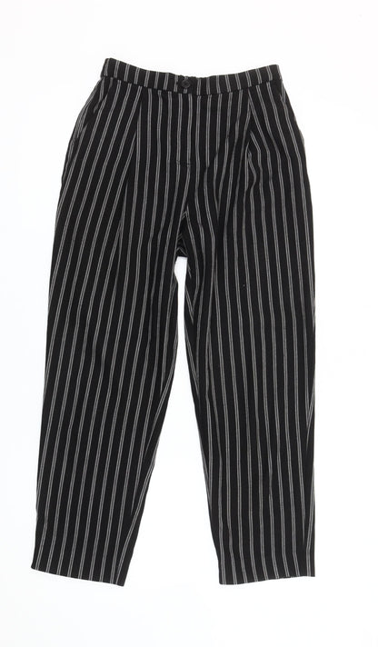 Womens UK Size 4 Monki Regular Fit Business Casual Workwear Black Trousers