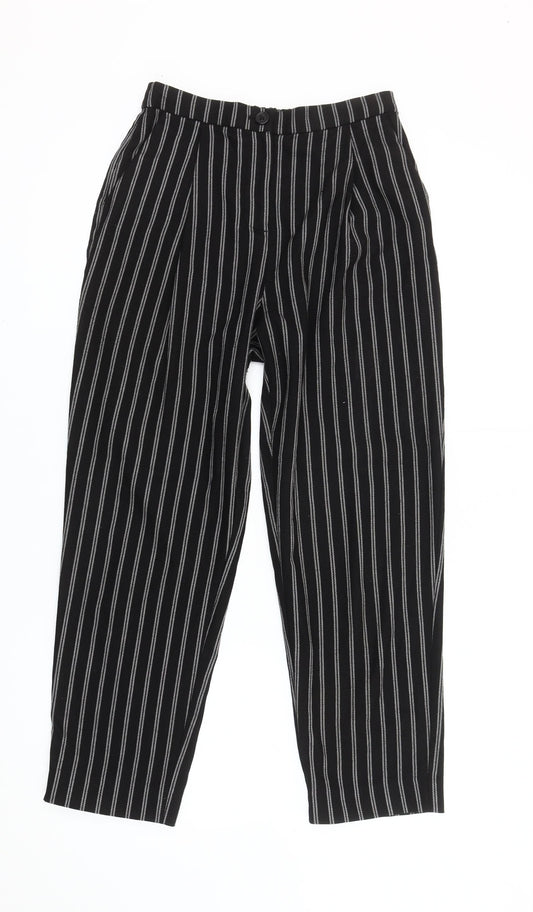 Womens UK Size 4 Monki Regular Fit Business Casual Workwear Black Trousers
