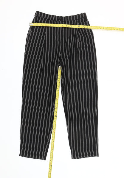 Womens UK Size 4 Monki Regular Fit Business Casual Workwear Black Trousers