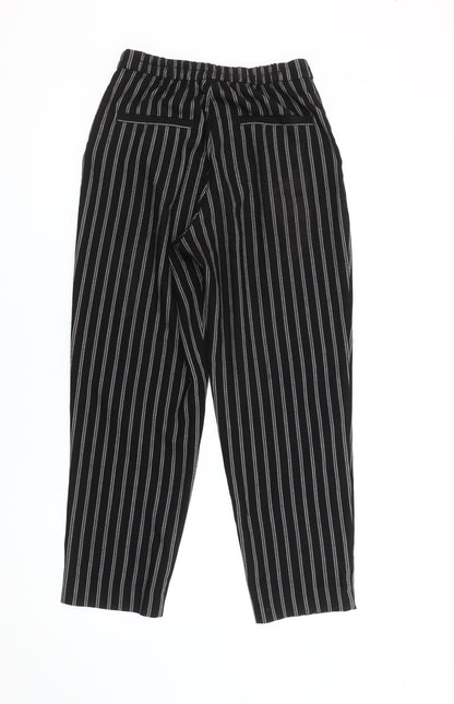 Womens UK Size 4 Monki Regular Fit Business Casual Workwear Black Trousers