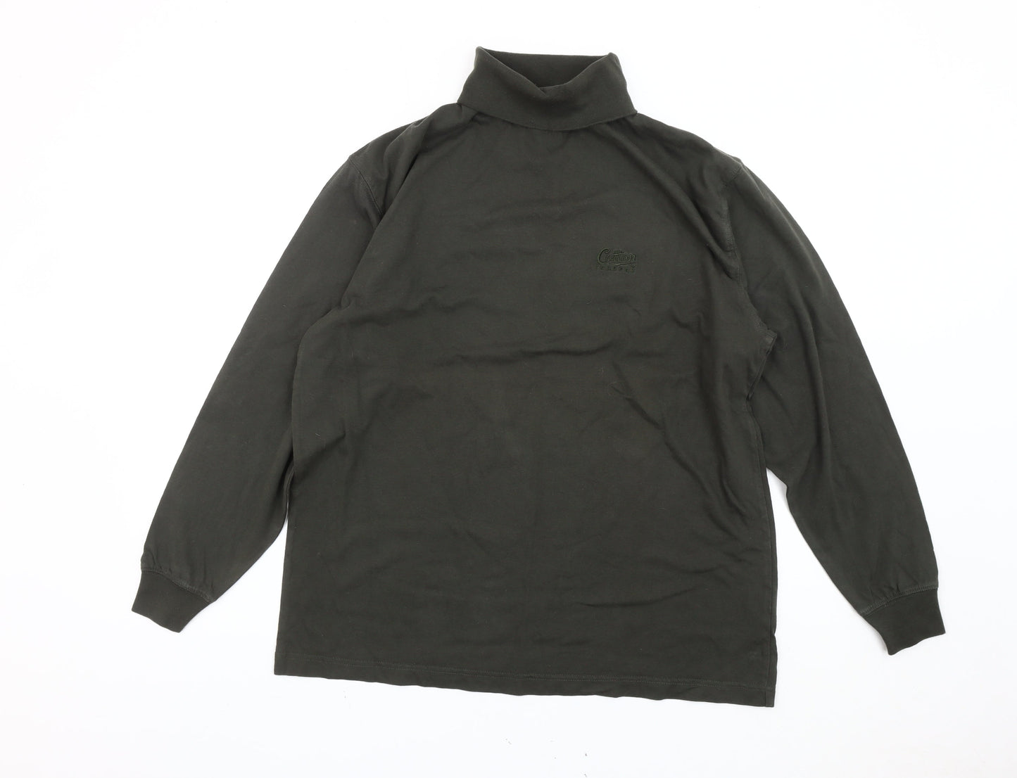 Mens UK Size M Cotton Traders Green Pullover Sweatshirt