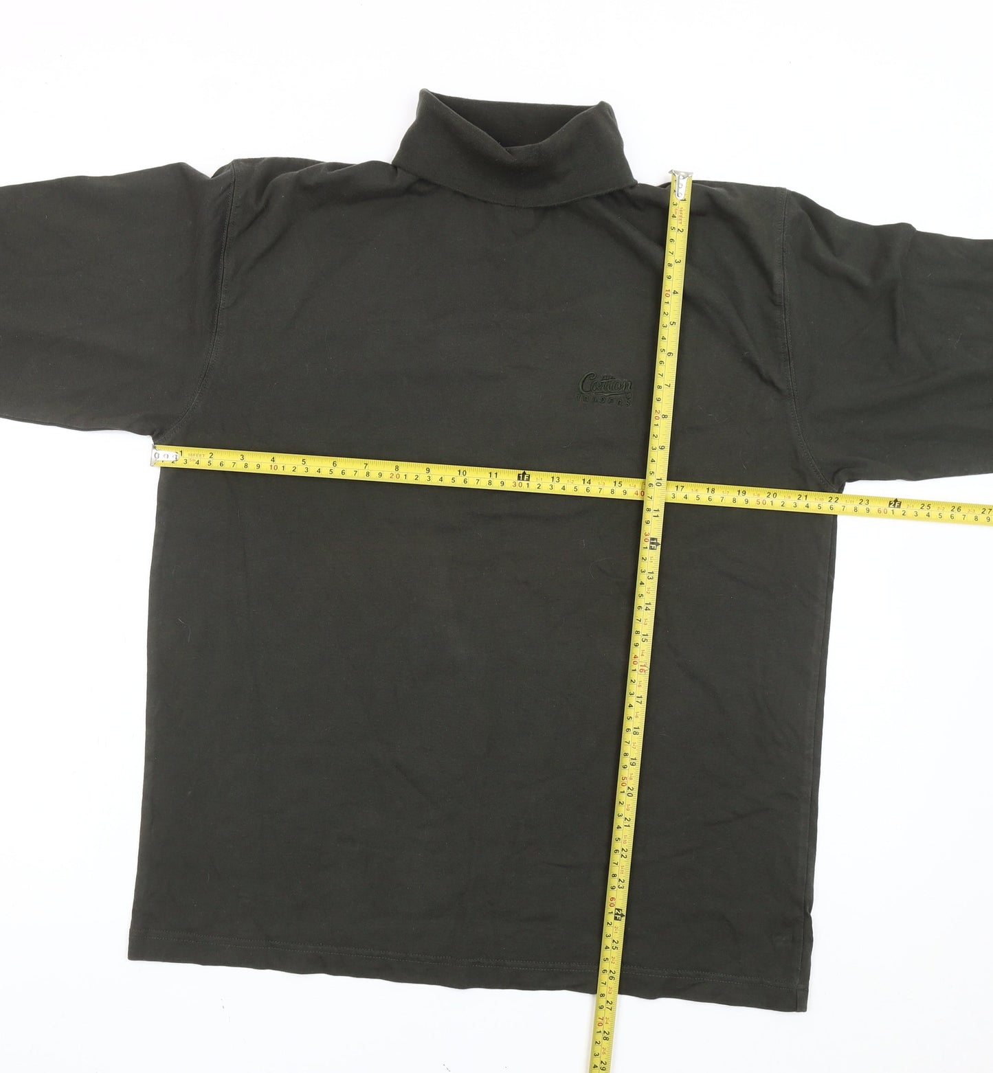 Mens UK Size M Cotton Traders Green Pullover Sweatshirt