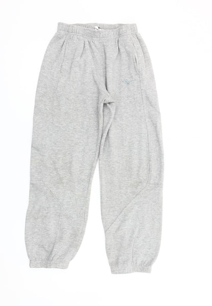 Gola Boys Grey 9-10 Years Sweatpants Elastic Waist Cotton Blend