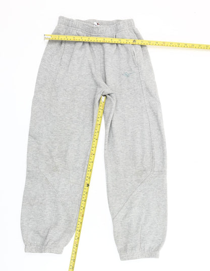 Gola Boys Grey 9-10 Years Sweatpants Elastic Waist Cotton Blend