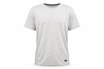 Fluid Mens Grey Medium Crew Neck Short Sleeve Cotton Blend T-Shirt