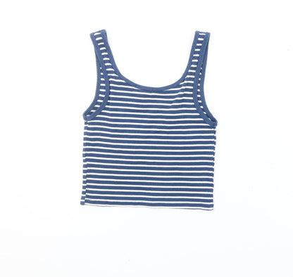 Teens UK Size 12 Pull&Bear Blue Camisole Tank