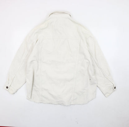 Womens UK Size S Zara White Basic Jacket