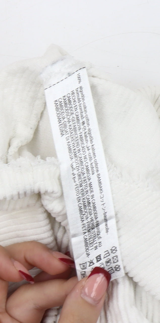 Womens UK Size S Zara White Basic Jacket