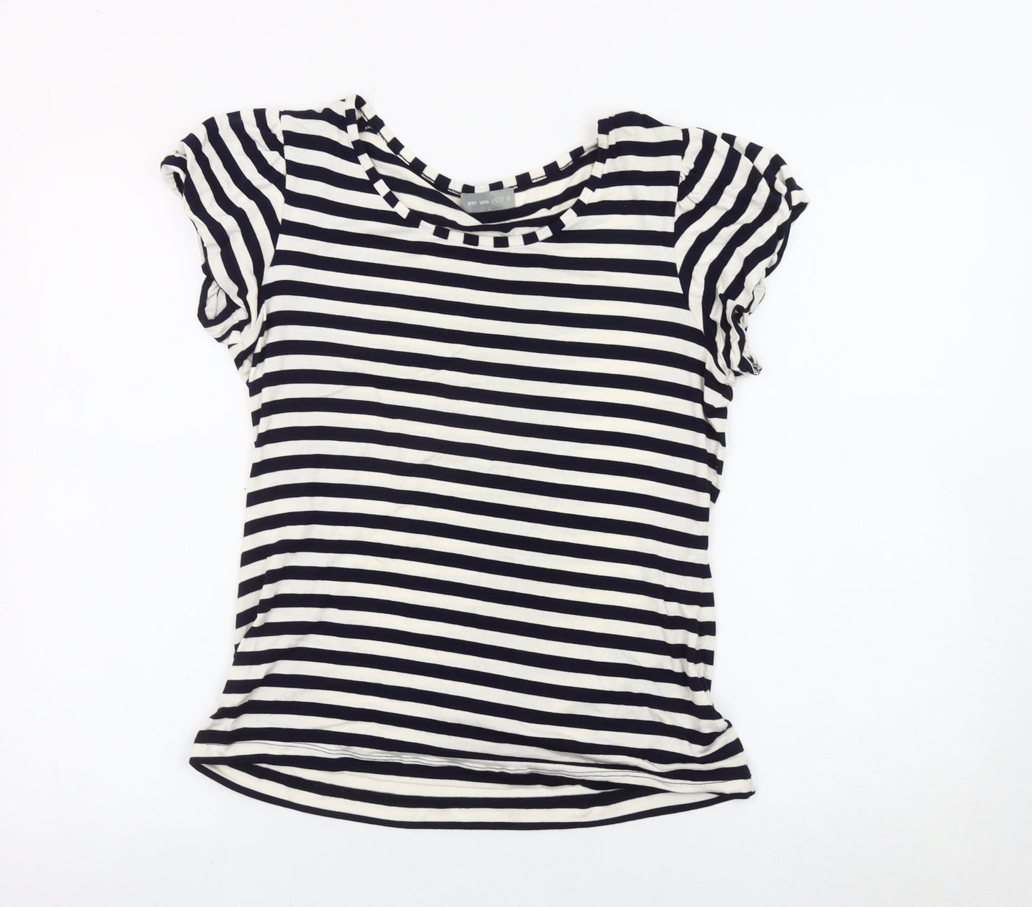 Womens UK Size 12 Marks and Spencer Multicoloured Basic T-Shirt