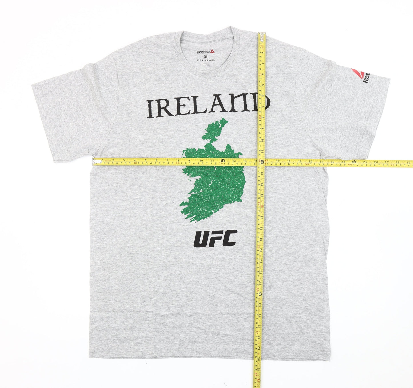 Reebok Men’s Grey XL UFC Ireland Graphic Crew Neck T-Shirt