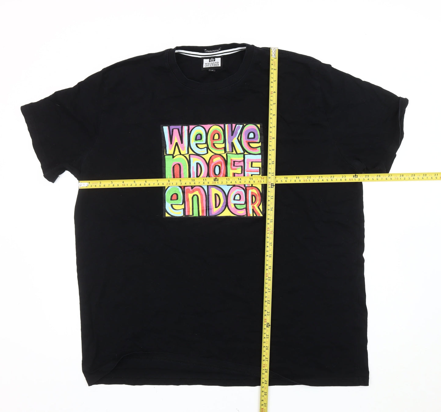 Weekend Offender Men’s Black 3XL Graphic Crew Neck T-Shirt