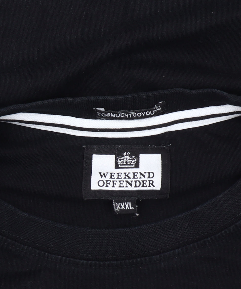 Weekend Offender Men’s Black 3XL Graphic Crew Neck T-Shirt