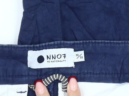 NN07 Men’s Blue Slim Fit Marco Chino Trousers Size 30W 32L Cotton