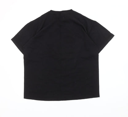 Mens UK Size L Delta Pro Weight Black  T-Shirt