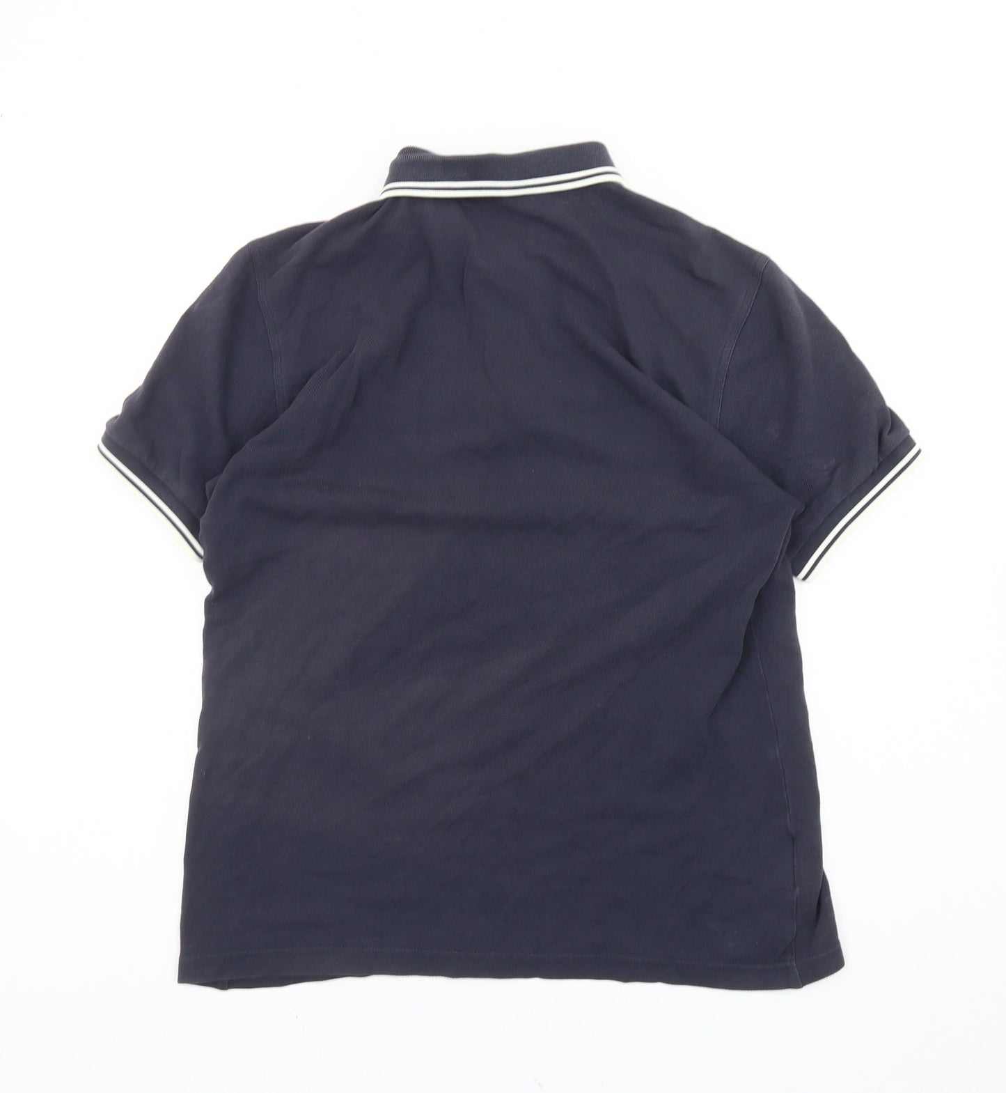 Fred Perry Men’s Blue Slim Fit Cotton Polo Shirt Size S
