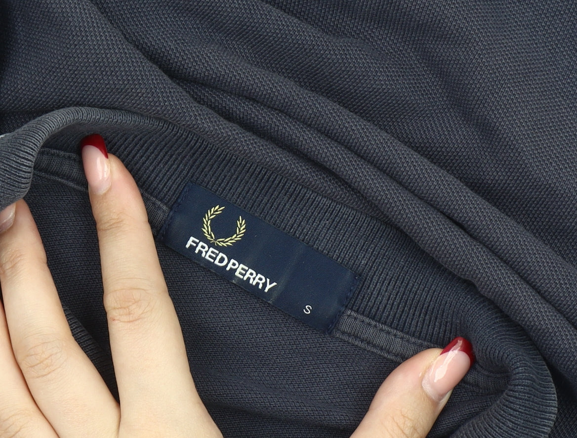 Fred Perry Men’s Blue Slim Fit Cotton Polo Shirt Size S