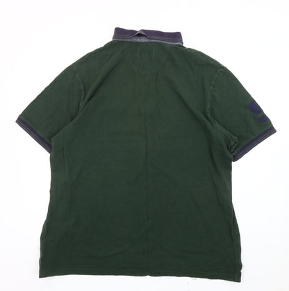 Blue Harbour Men’s Green XL Polo Shirt 100% Cotton Casual Top