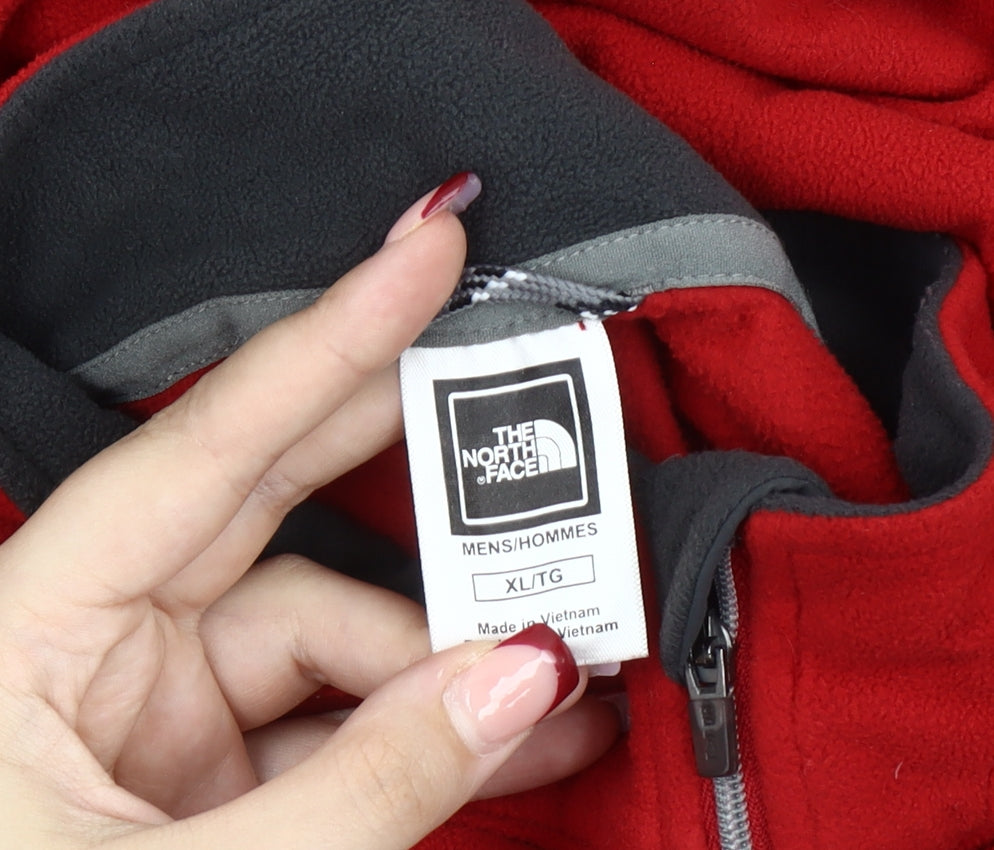 The North Face Men’s Red XL Fleece Pullover Sweatshirt Hiking Outdoor