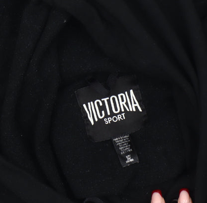 Victoria Sport Women’s Black Cropped Hoodie Size S Pullover