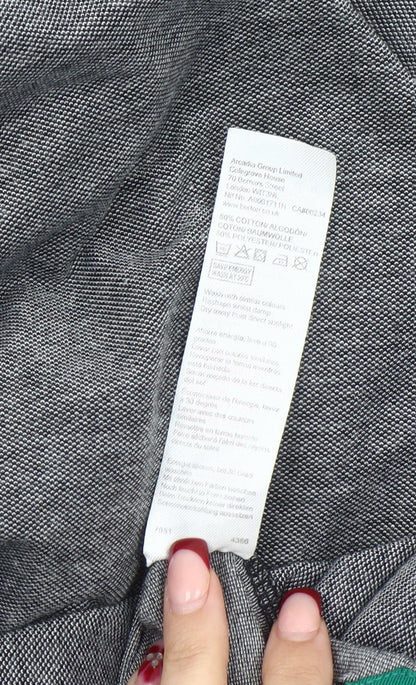 Euston Menswear Men’s Grey 2XL Cotton Blend Short Sleeve Polo Shirt