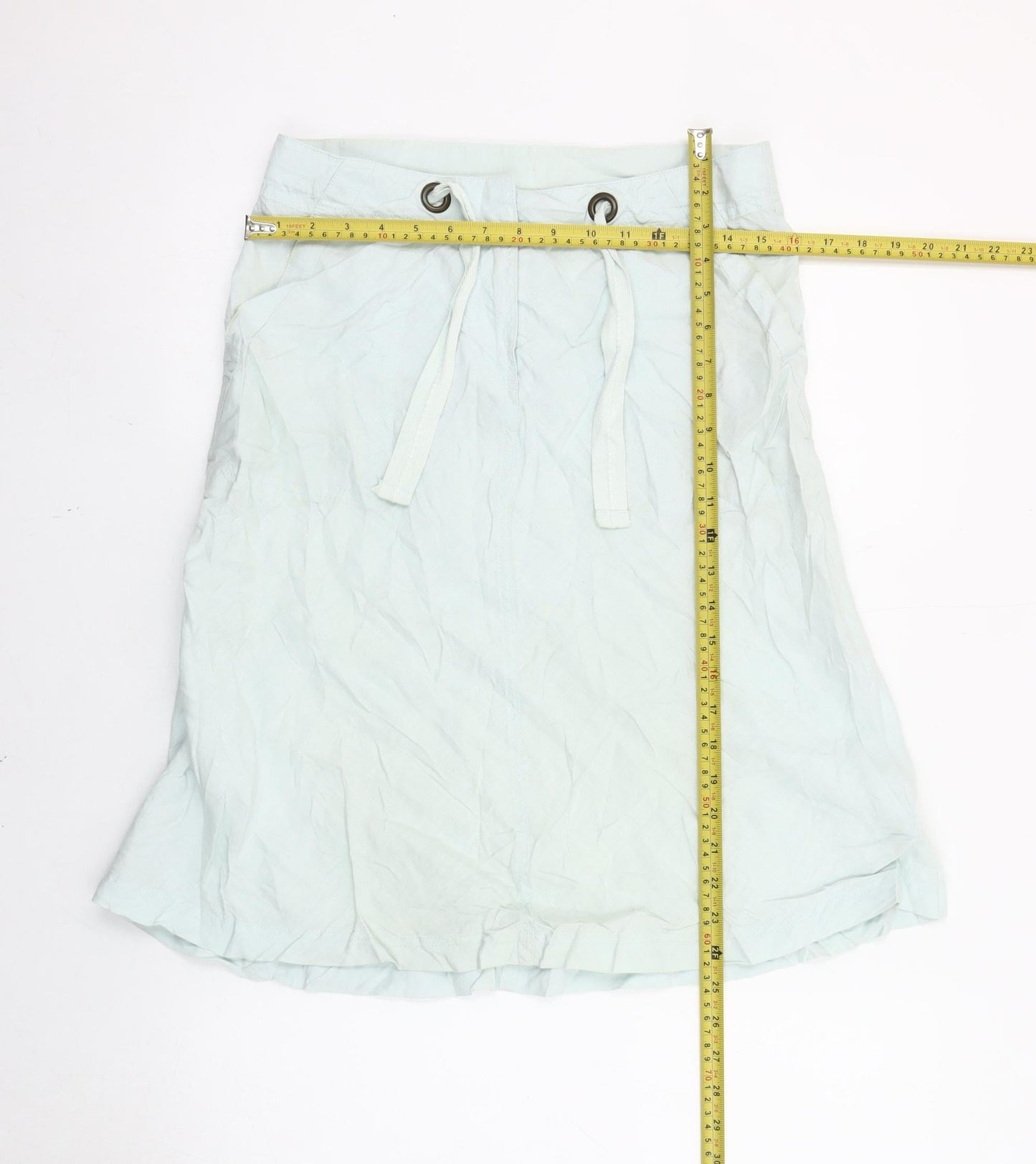 Marks and Spencer Women’s White Linen Cargo Skirt Size 8