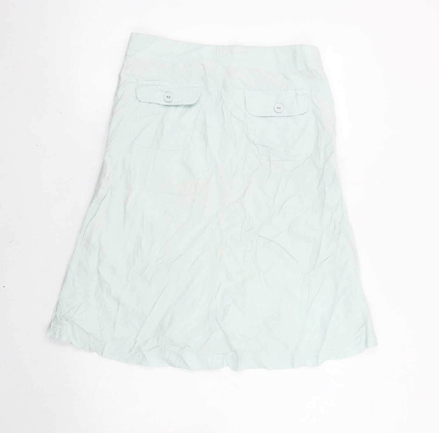 Marks and Spencer Women’s White Linen Cargo Skirt Size 8