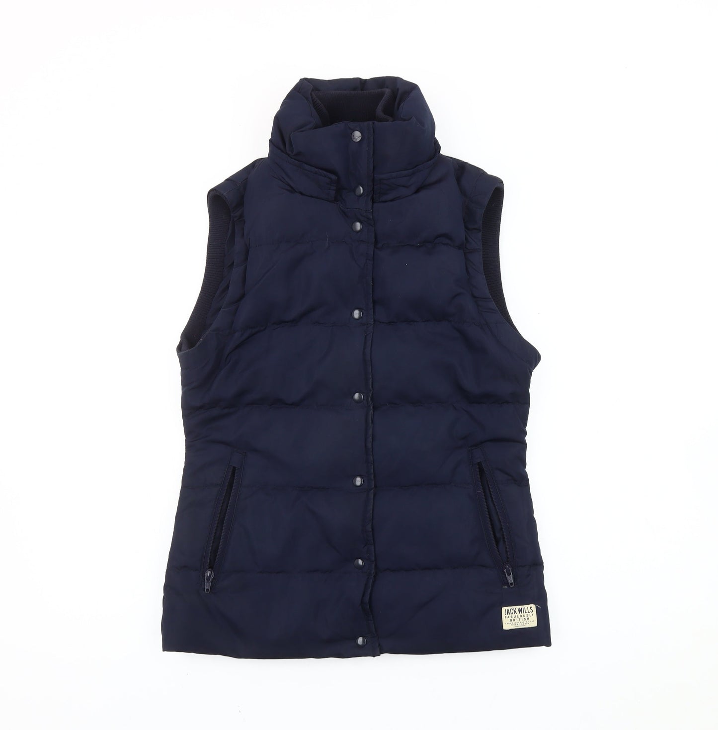 Womens UK Size 8 Jack Wills Blue Puffer Jacket