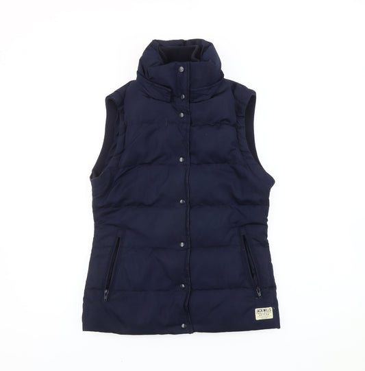 Womens UK Size 8 Jack Wills Blue Puffer Jacket