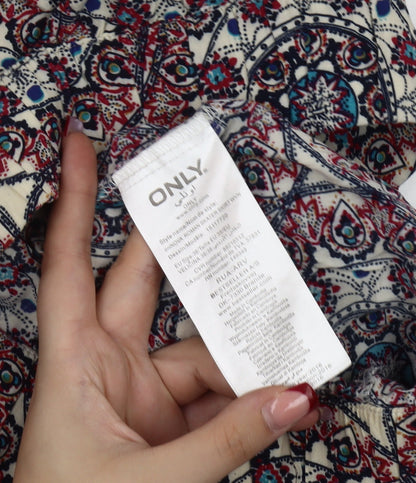 ONLY Womens Multicoloured A-Line Short Skirt Size 8 Bohemian