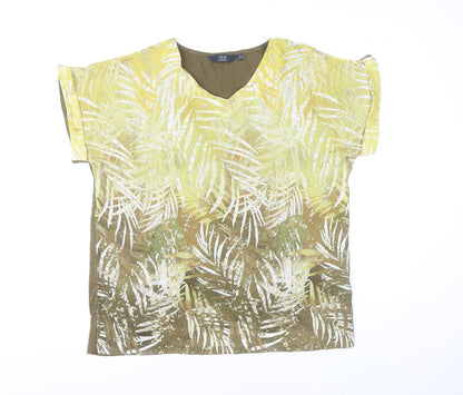 Womens UK Size 14 Isle Essentials Multicoloured Tunic Blouse