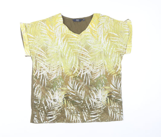 Womens UK Size 14 Isle Essentials Multicoloured Tunic Blouse