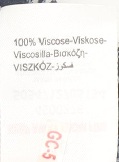 Peacocks Women’s Blue Floral Bohemian Knee Length Dress Size 18