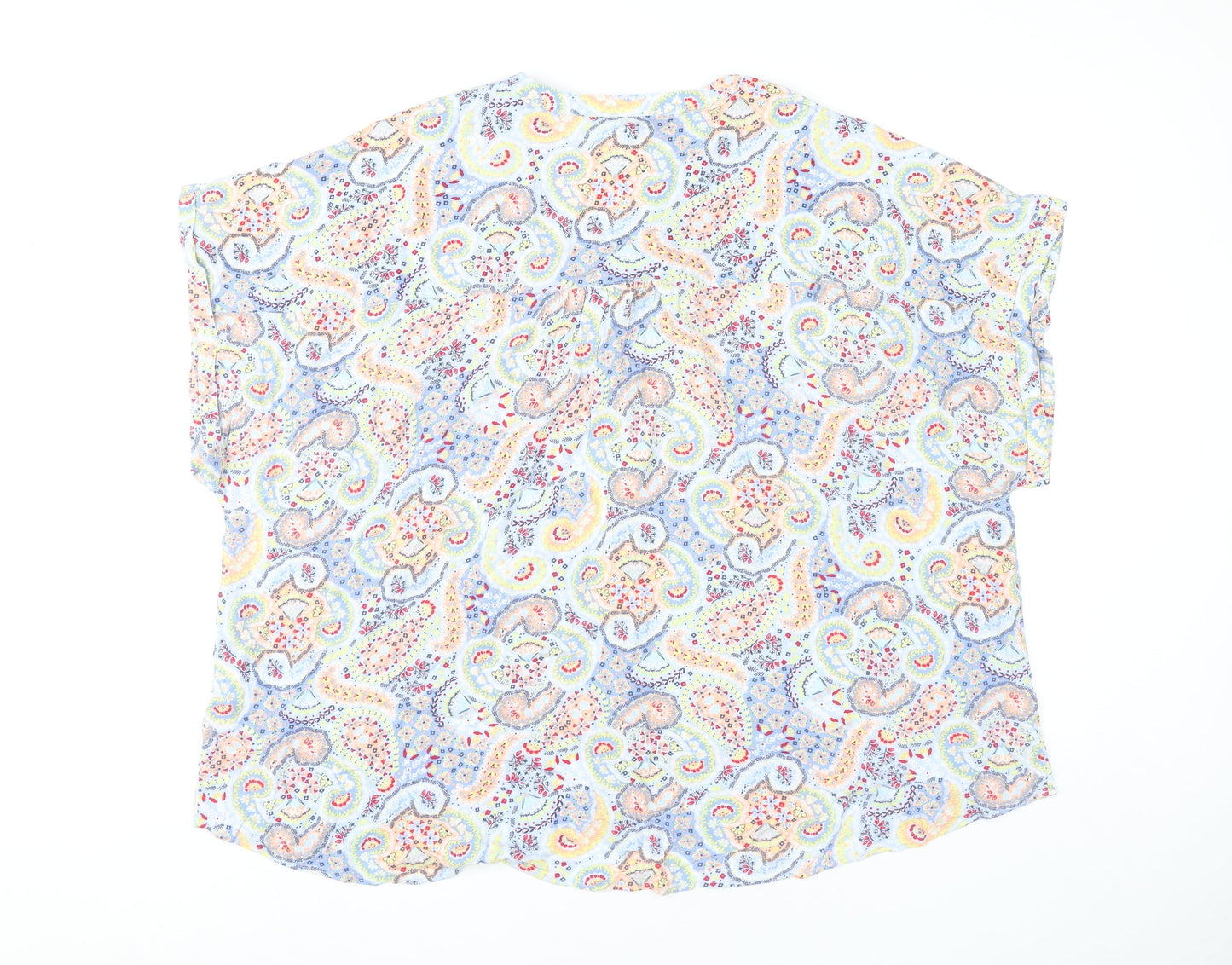 Damart Womens Multicoloured Paisley Blouse Size 28 Tunic Top