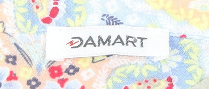 Damart Womens Multicoloured Paisley Blouse Size 28 Tunic Top