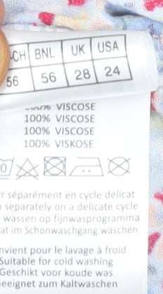 Damart Womens Multicoloured Paisley Blouse Size 28 Tunic Top