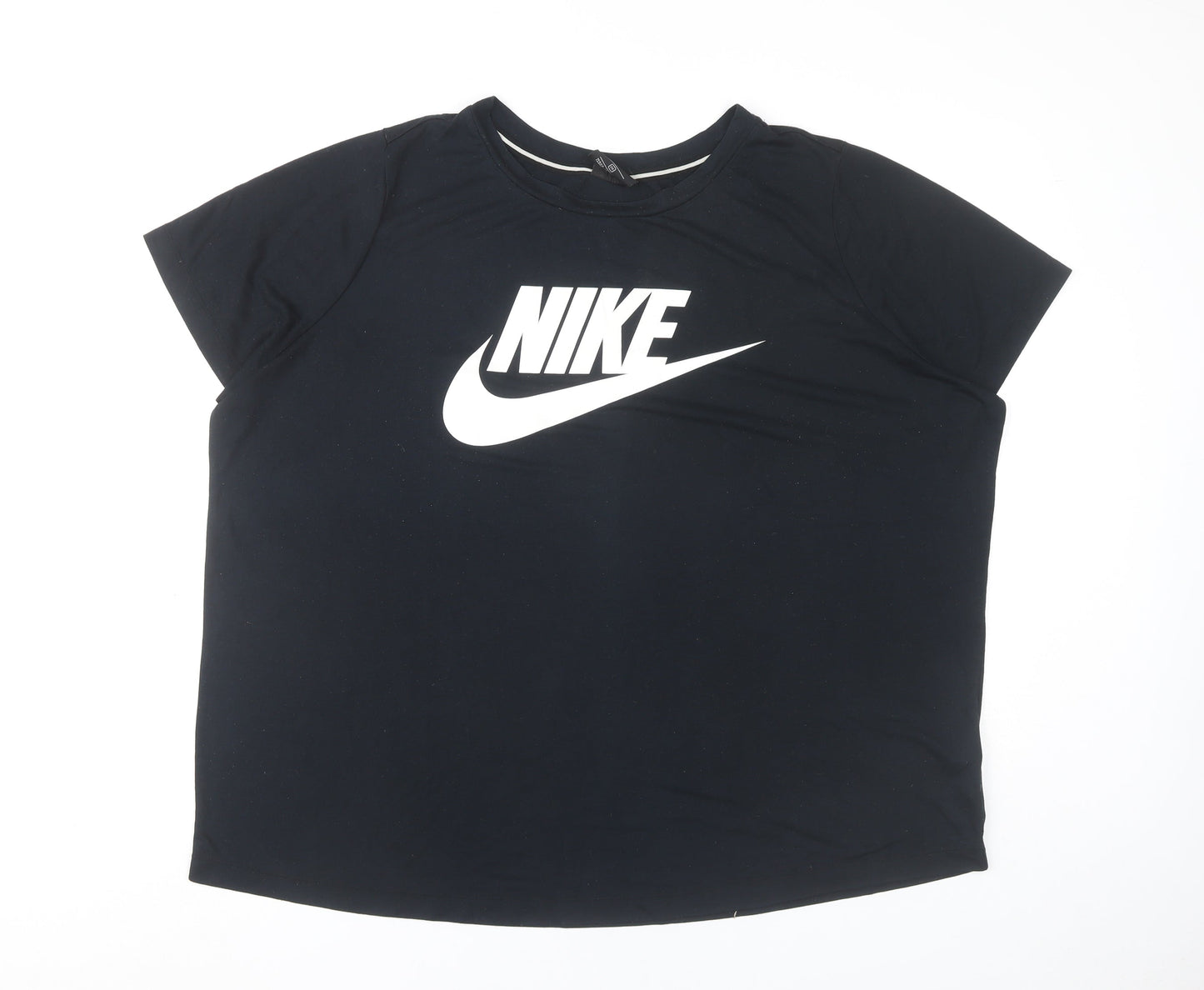 Nike Men's Black 2XL Sports Logo Graphic Short Sleeve T-Shirt