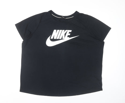 Nike Men's Black 2XL Sports Logo Graphic Short Sleeve T-Shirt