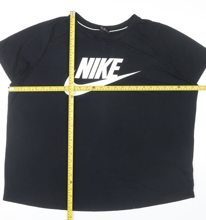 Nike Men's Black 2XL Sports Logo Graphic Short Sleeve T-Shirt