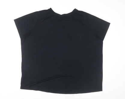 Nike Men's Black 2XL Sports Logo Graphic Short Sleeve T-Shirt