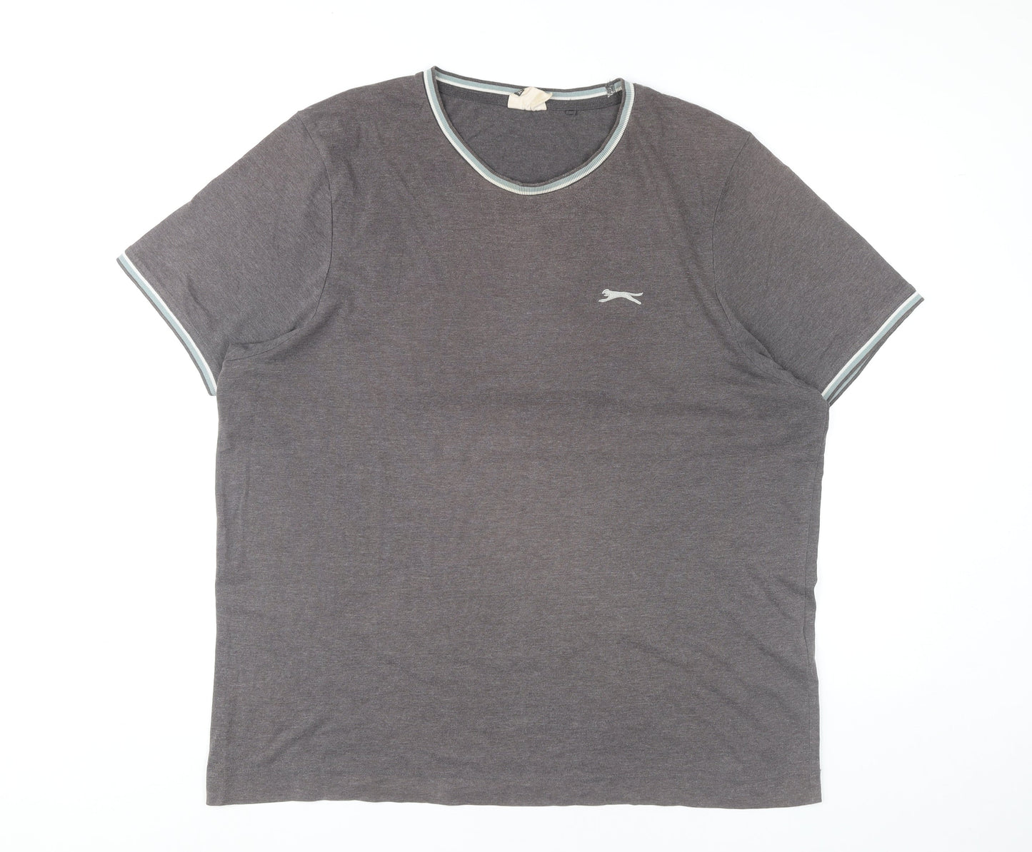 Slazenger Men’s Grey XL Short Sleeve Crew Neck Cotton Blend T-Shirt
