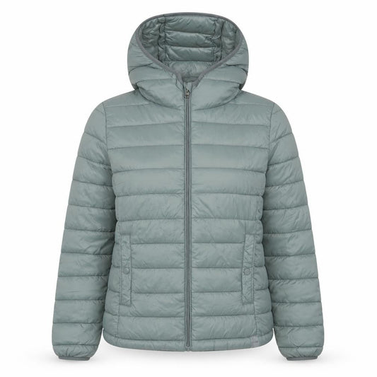 Womens UK Size XS Pull&Bear Green Puffer Jacket